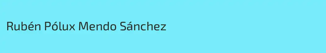 Rubén Pólux Mendo Sánchez